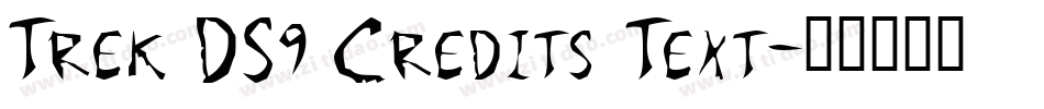 Trek DS9 Credits Text字体转换
